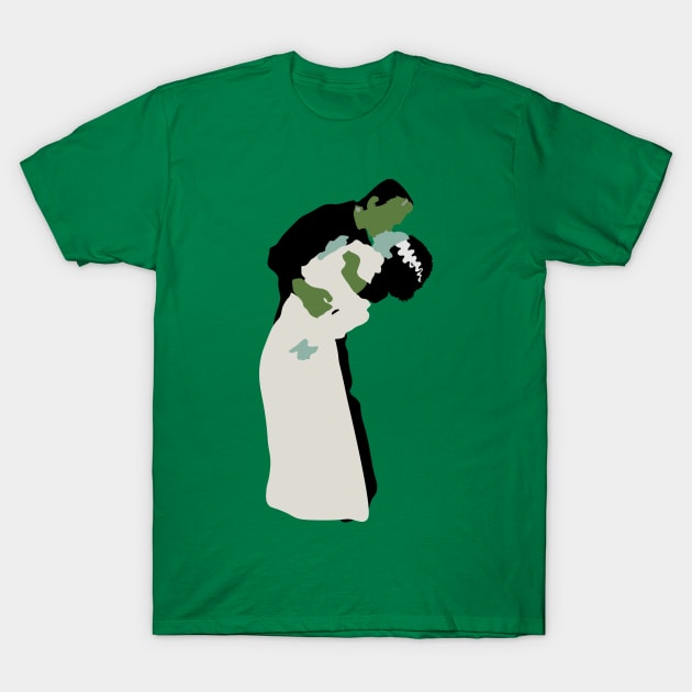 Frankenstein kiss T-Shirt by FutureSpaceDesigns